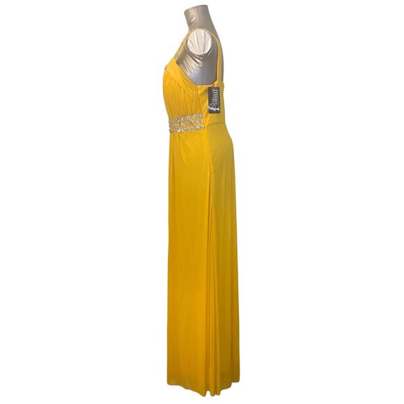 Gavani Yellow Sequin Embellished Evening Gown NWT - Picture 2 of 3